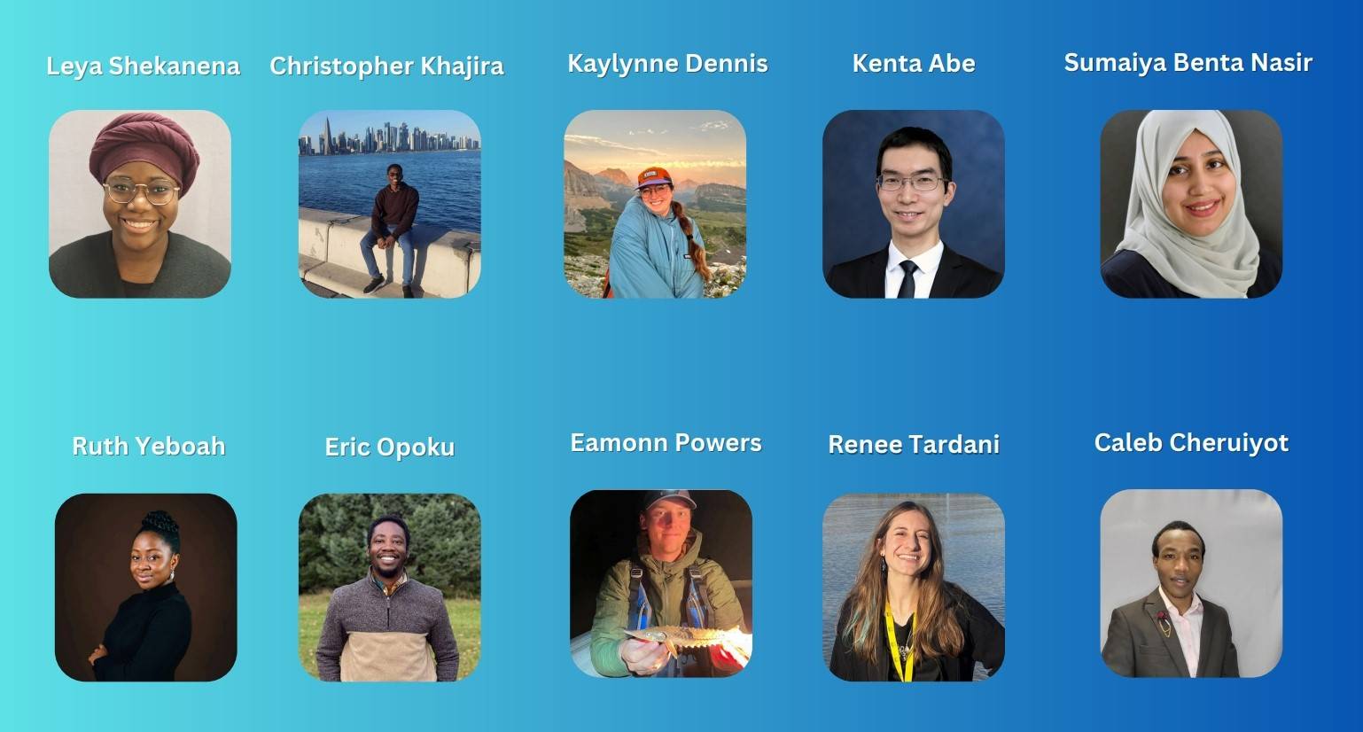 A collage of 2025 GVSU 3MT participants